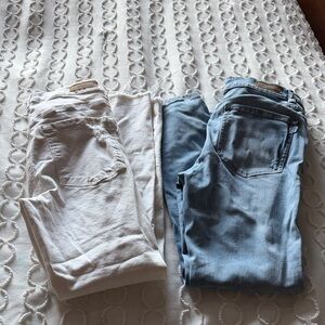 Garage Skinny Jeans 2pc - Blue and White